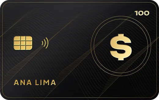 Cartão premium: Dólar black
