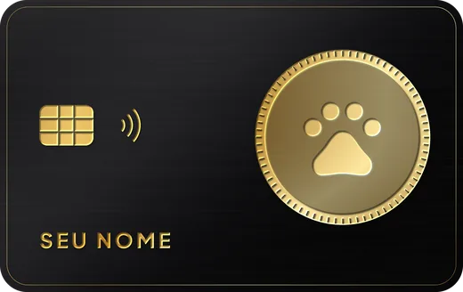 Cartão premium: Patinha medalhão
