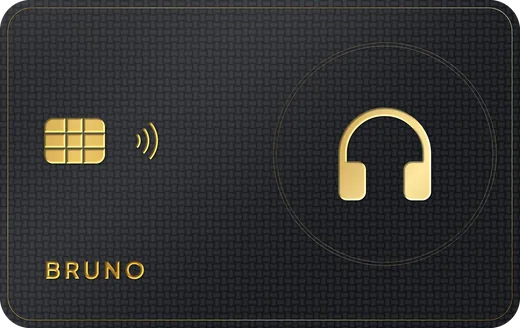 Cartão premium: Fone